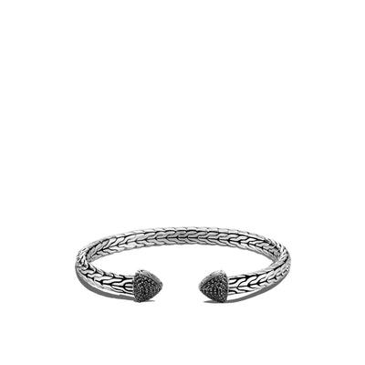 Black Sapphire and Spinel Classic Chain Cuff