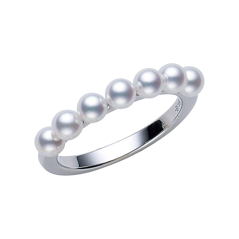 White Gold Pearl Ring