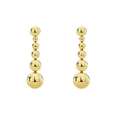 caviar earrings,gold earrings,drop earrings,statement earrings