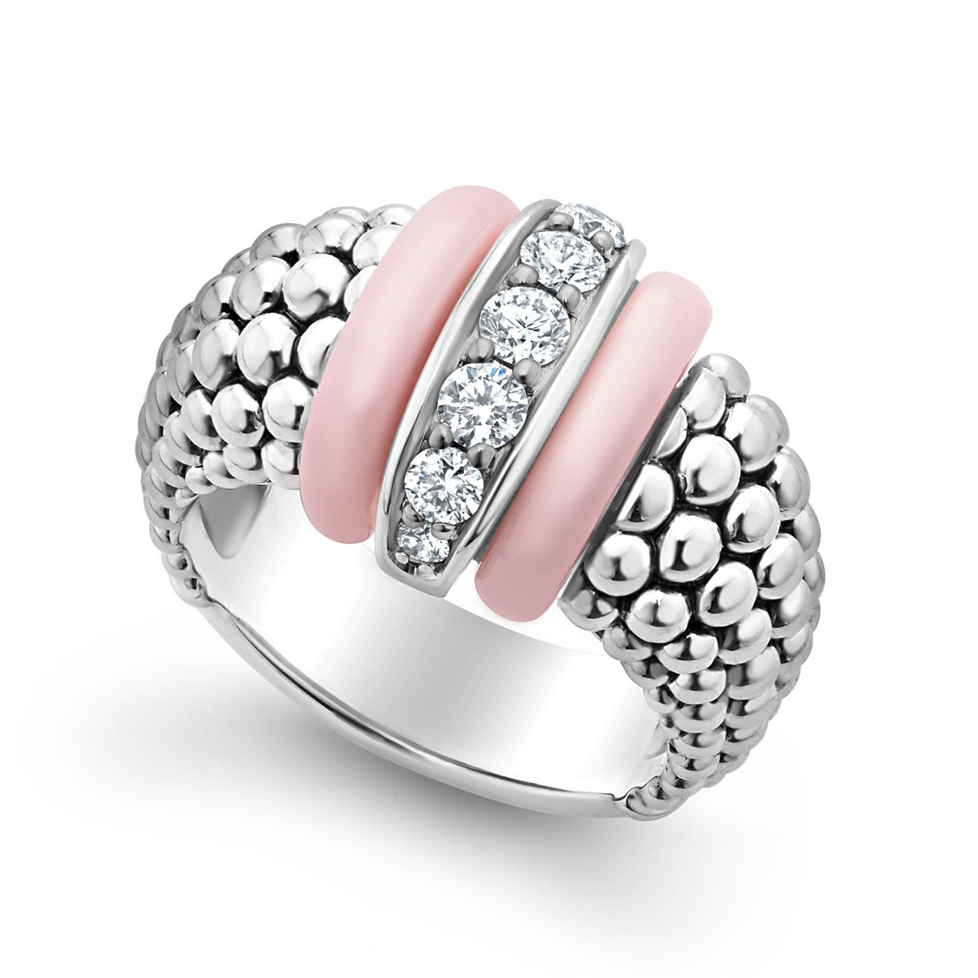 Pink Ceramic,womens ring