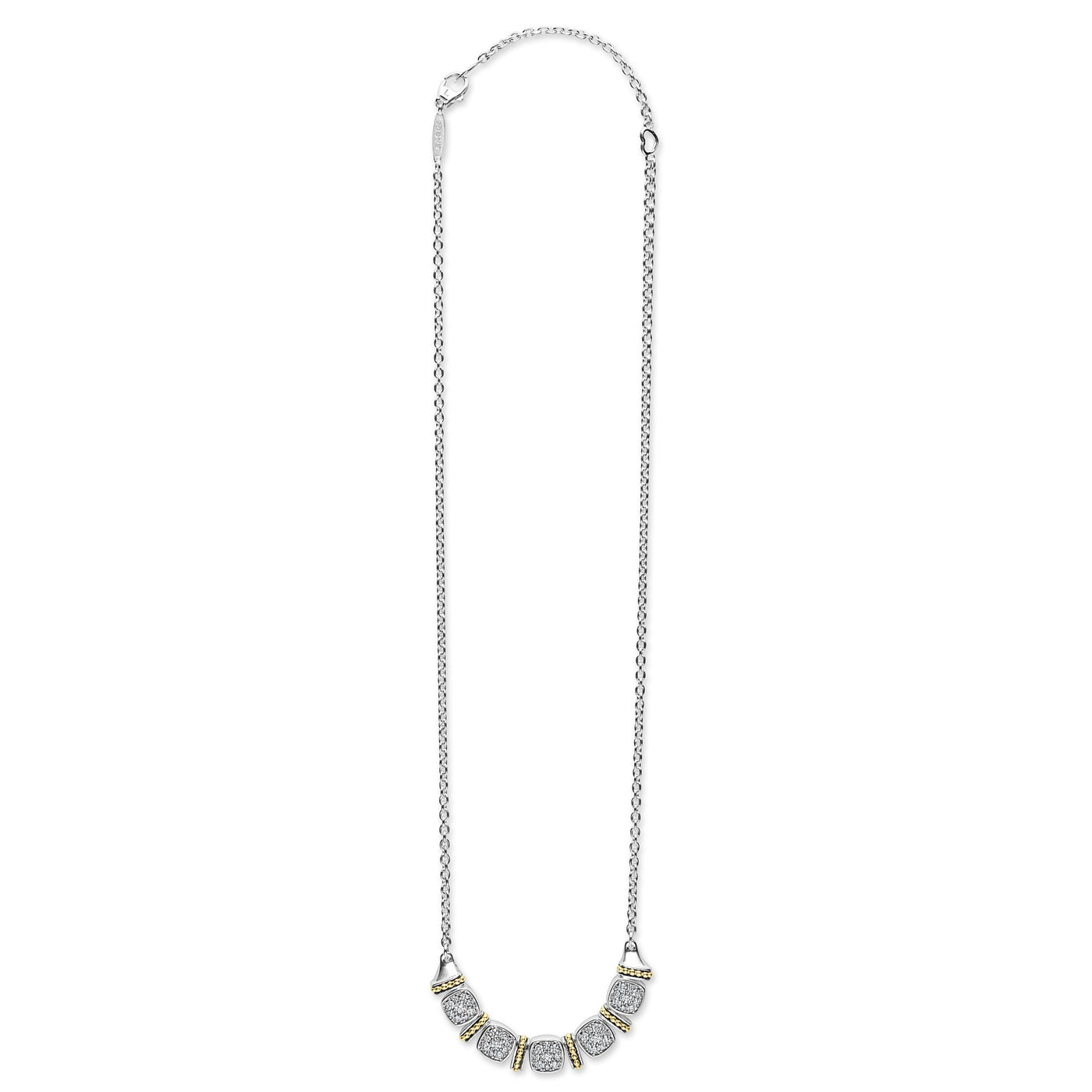 Rittenhouse Two-Tone Five Station Diamond Necklace