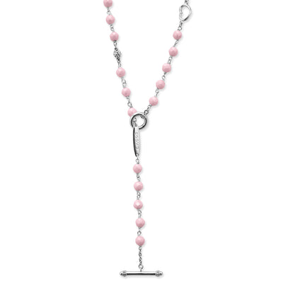 Caviar Icon Pink Ceramic Beaded Necklace