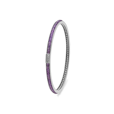 Amethyst|caviar bracelet,gemstone bracelet,lagos bracelet,bangle bracelet