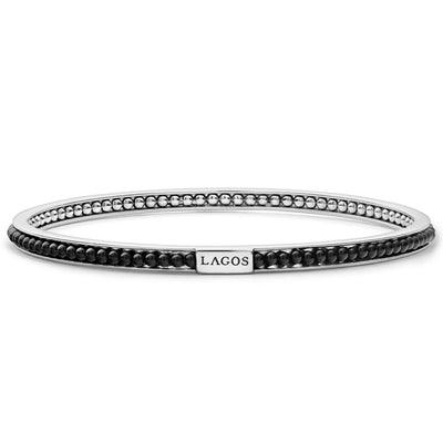 Onyx|caviar bracelet,gemstone bracelet,lagos bracelet,bangle bracelet