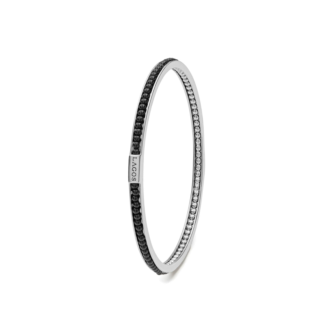 Onyx|caviar bracelet,gemstone bracelet,lagos bracelet,bangle bracelet
