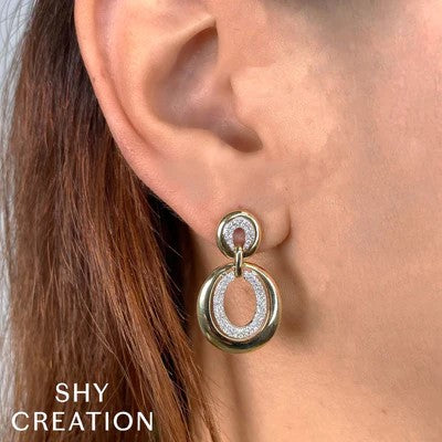 0.40CT DIAMOND OVAL EARRING