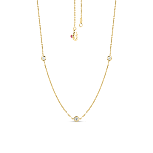 Diamonds By The Inch Necklace in Yellow Gold