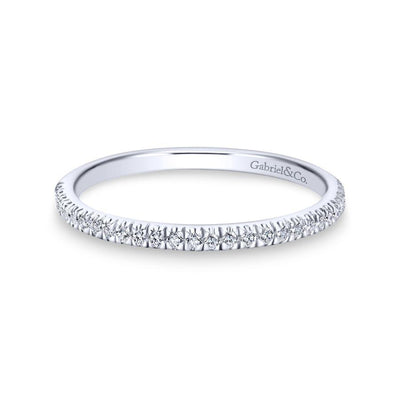 14K White Gold Matching Wedding Band