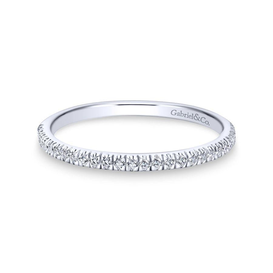 14K White Gold Matching Wedding Band