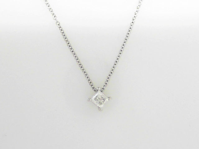 14KWG 0.25CTW PC DIA SOLITAIRE NECKLACE