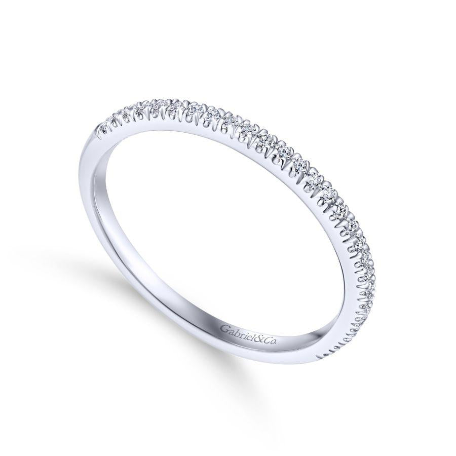 14K White Gold Matching Wedding Band