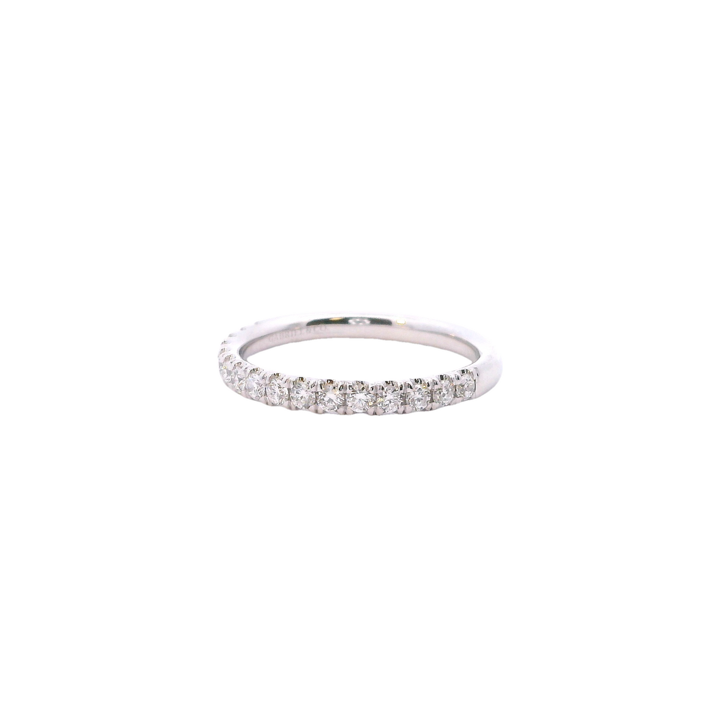 14K White Gold Diamond Matching Wedding Band