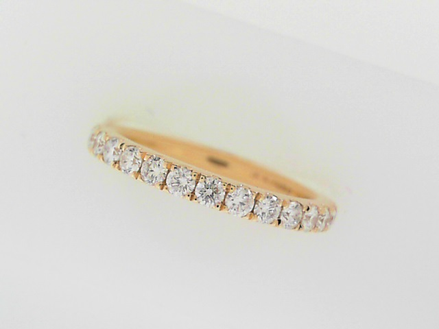 14KYG 0.60CTW RD FOF DIA STACKABLE BAND