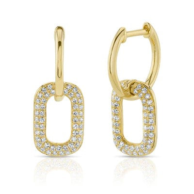 0.23CT DIAMOND PAVE EARRING