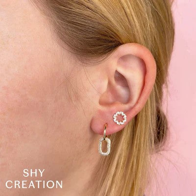 0.23CT DIAMOND PAVE EARRING