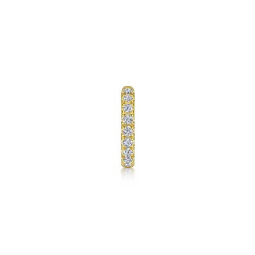 14K Yellow Gold Diamond Earcuffs
