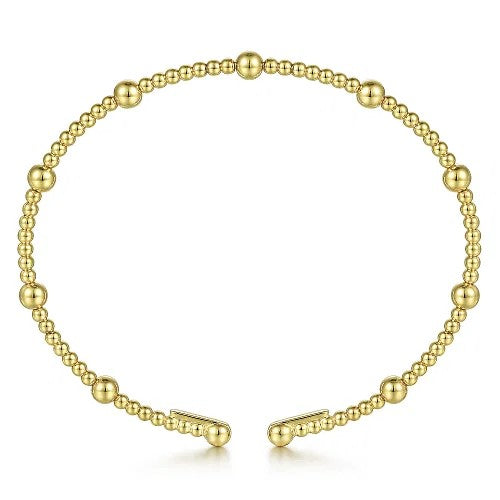 14K Yellow Gold Bujukan Split Bangle