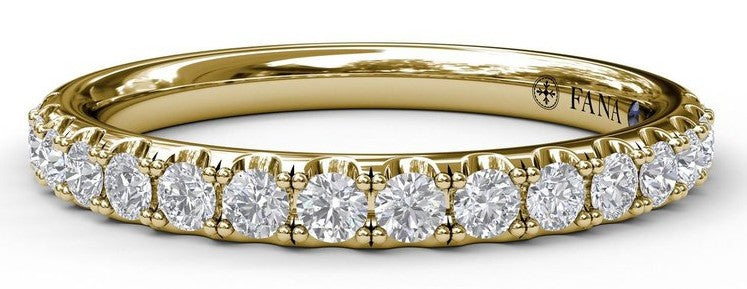 14kt Yellow Gold Diamond Band