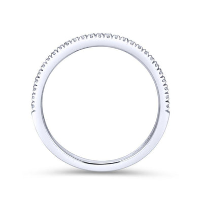 14K White Gold Matching Wedding Band