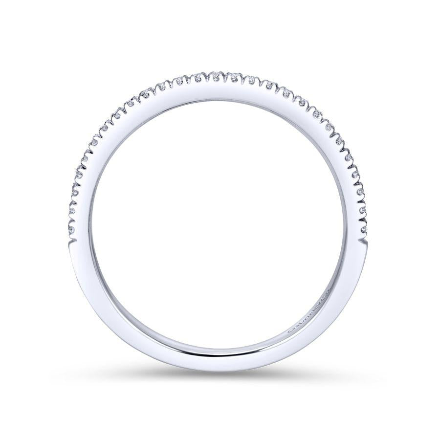 14K White Gold Matching Wedding Band