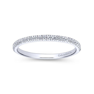 14K White Gold Matching Wedding Band