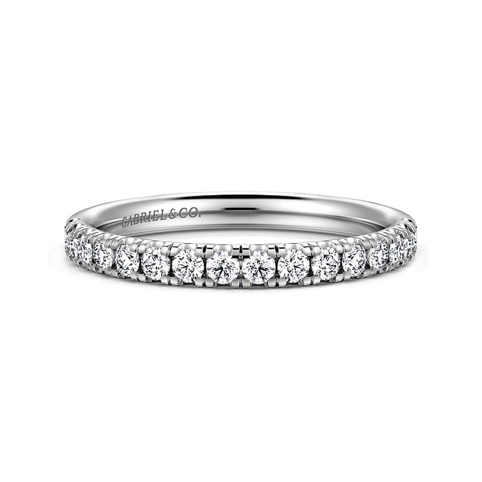 14K White Gold Diamond Matching Wedding Band