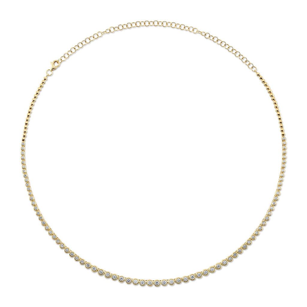 2.00CT DIAMOND BEZEL TENNIS NECKLACE