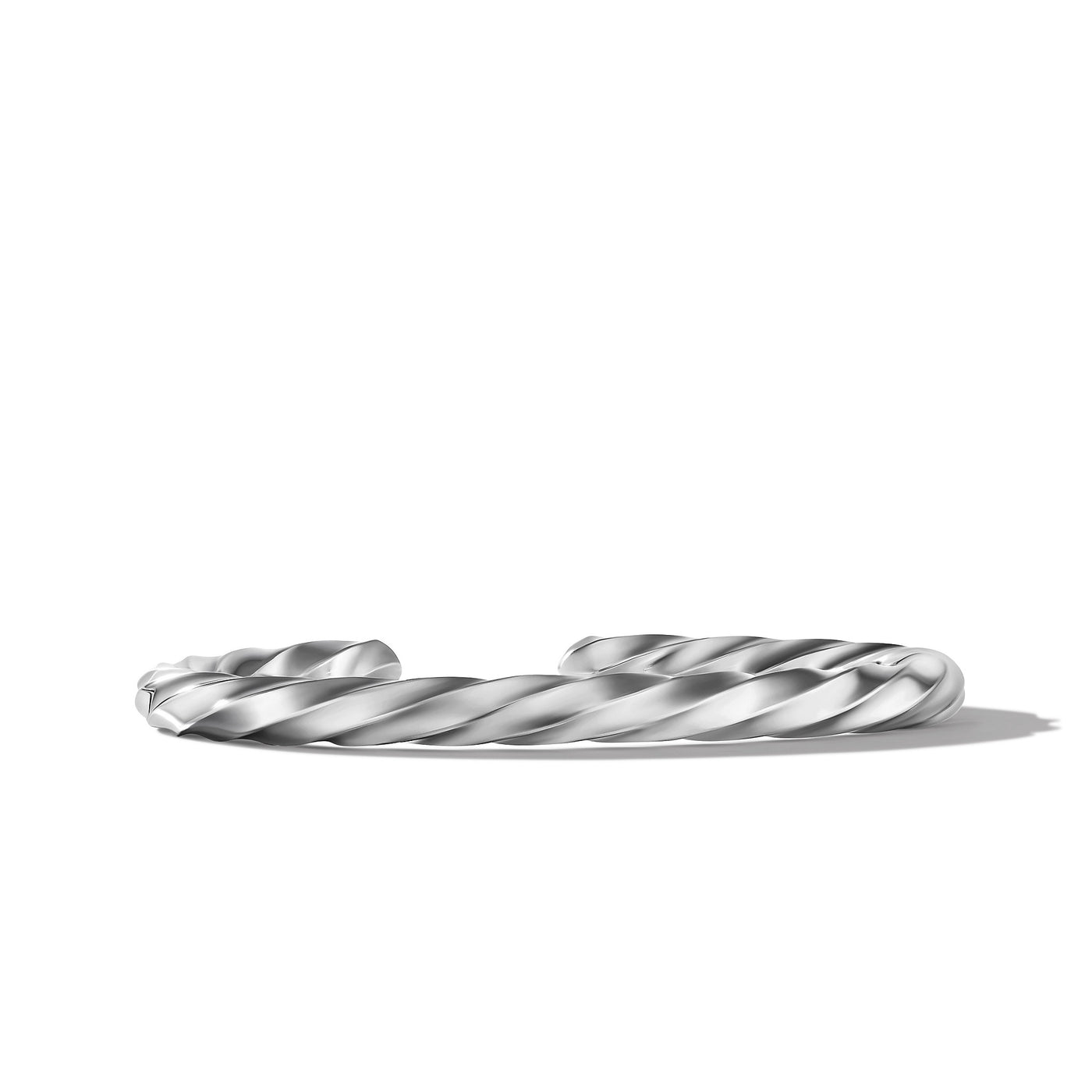 Cable Edge® Cuff Bracelet in Sterling Silver\, 5.5mm