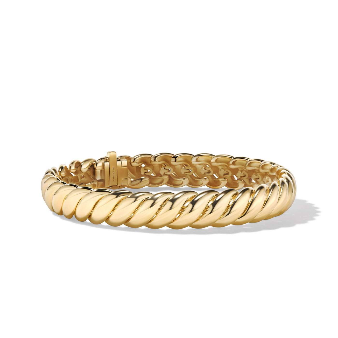Sculpted Cable Bracelet in 18K Yellow Gold\, 8.5mm