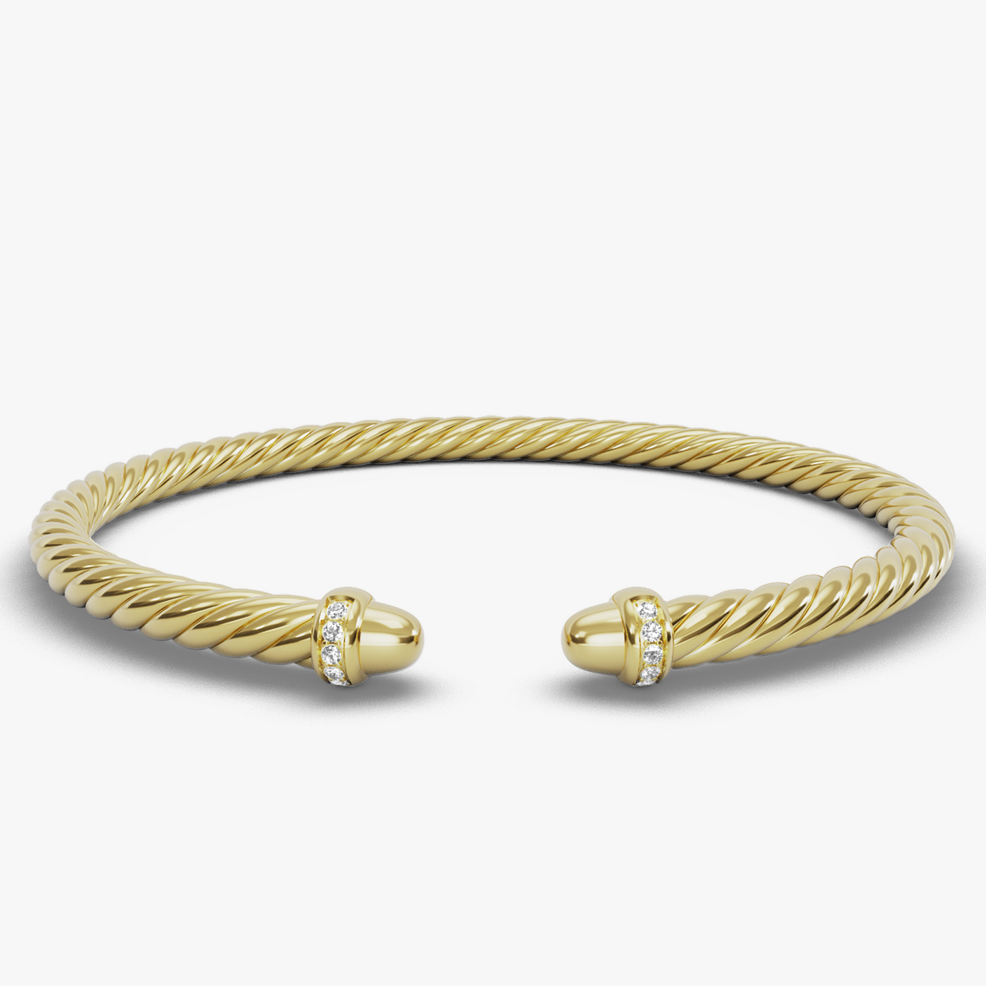 4MM MODERN CABLESPIRA BRACELET GG DI 18K