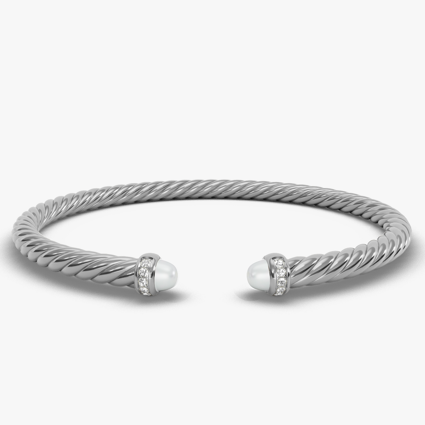 4MM MODERN CABLE FLEX BRACELET PE DI SIL