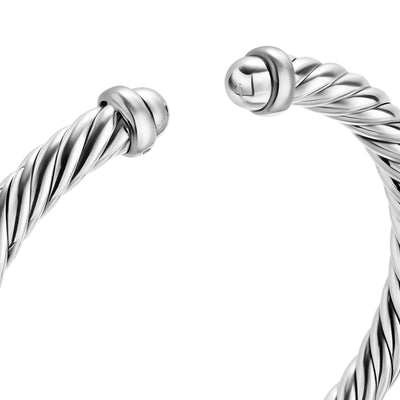 Cable Flex® Bracelet in Sterling Silver, 6mm