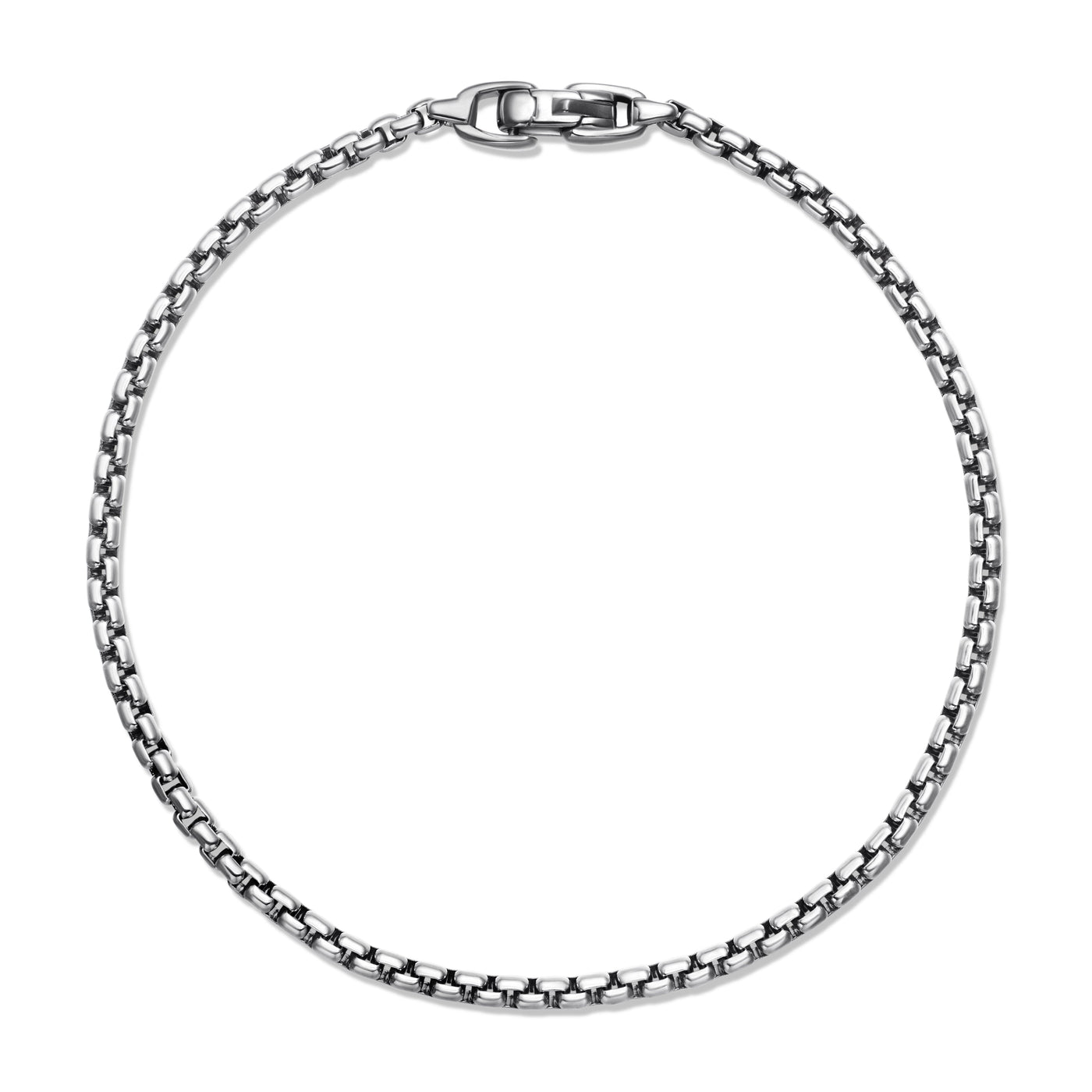 Box Chain Bracelet in Sterling Silver, 2.7mm