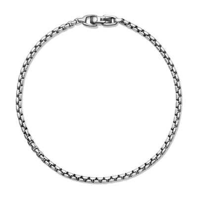 Box Chain Bracelet in Sterling Silver, 2.7mm