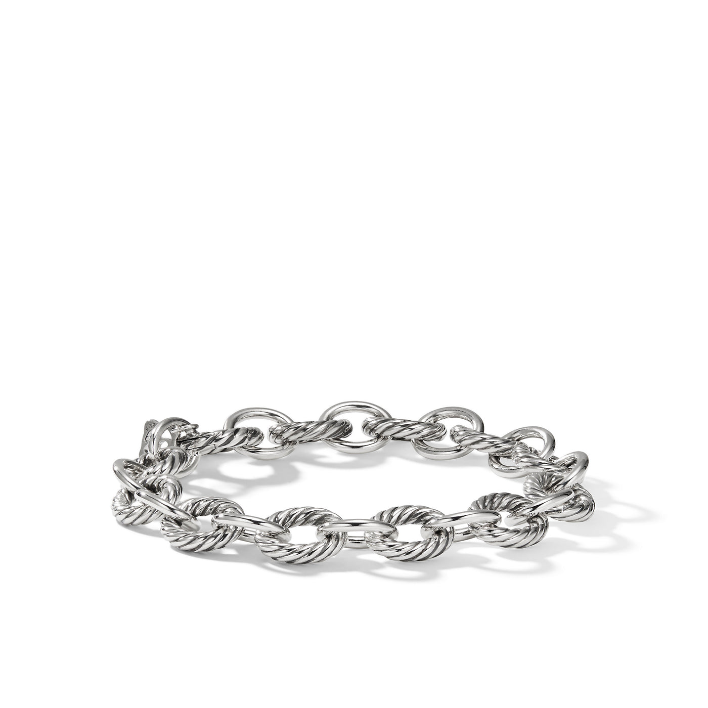 Oval Link Chain Bracelet in Sterling Silver\, 10mm