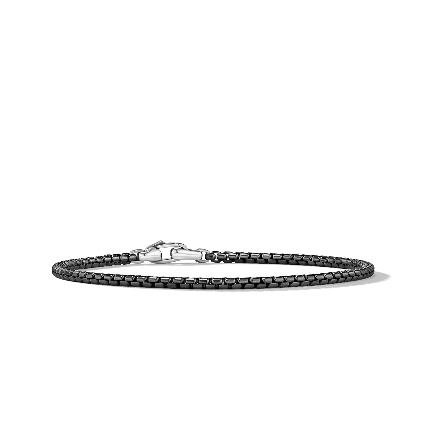 Box Chain Bracelet in Darkened Stainless Steel\, 5mm