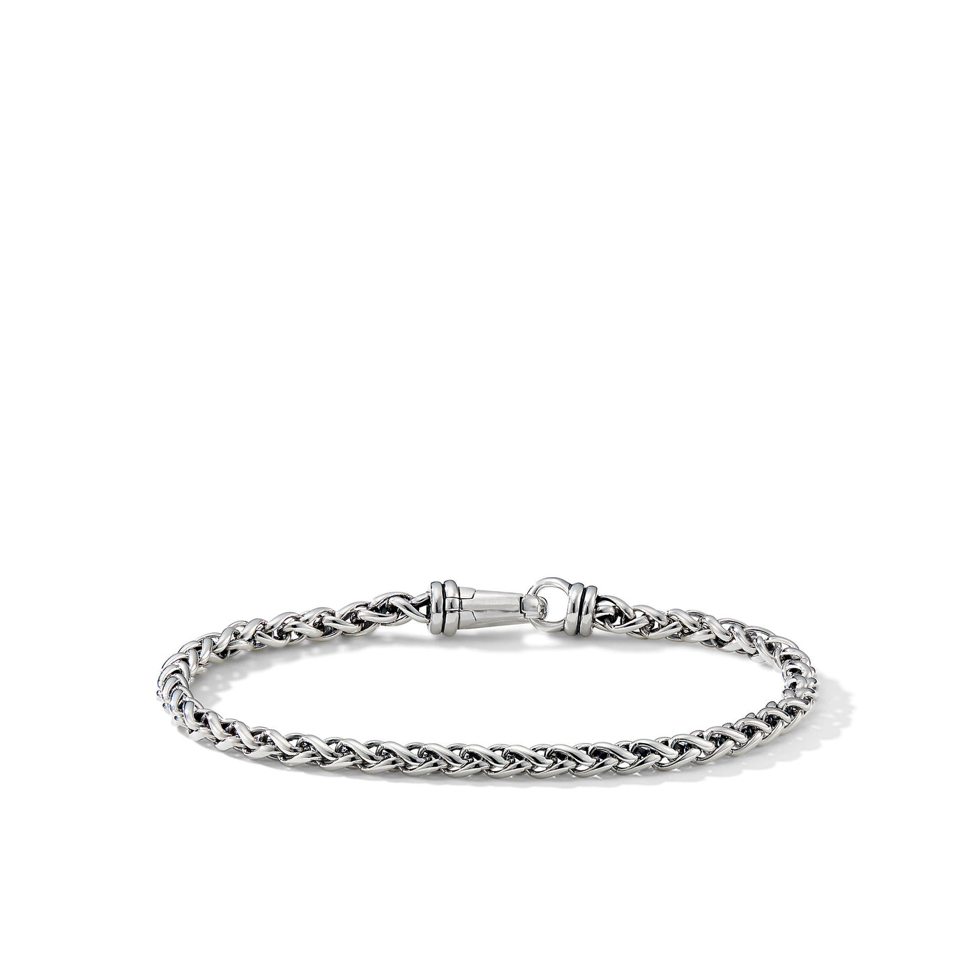 Wheat Chain Bracelet in Sterling Silver\, 4mm