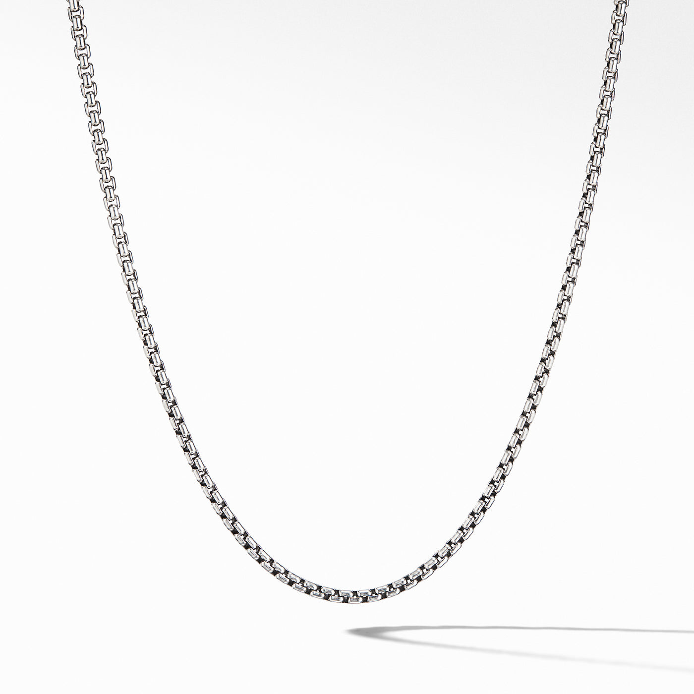 Box Chain Necklace in Sterling Silver\, 2.7mm