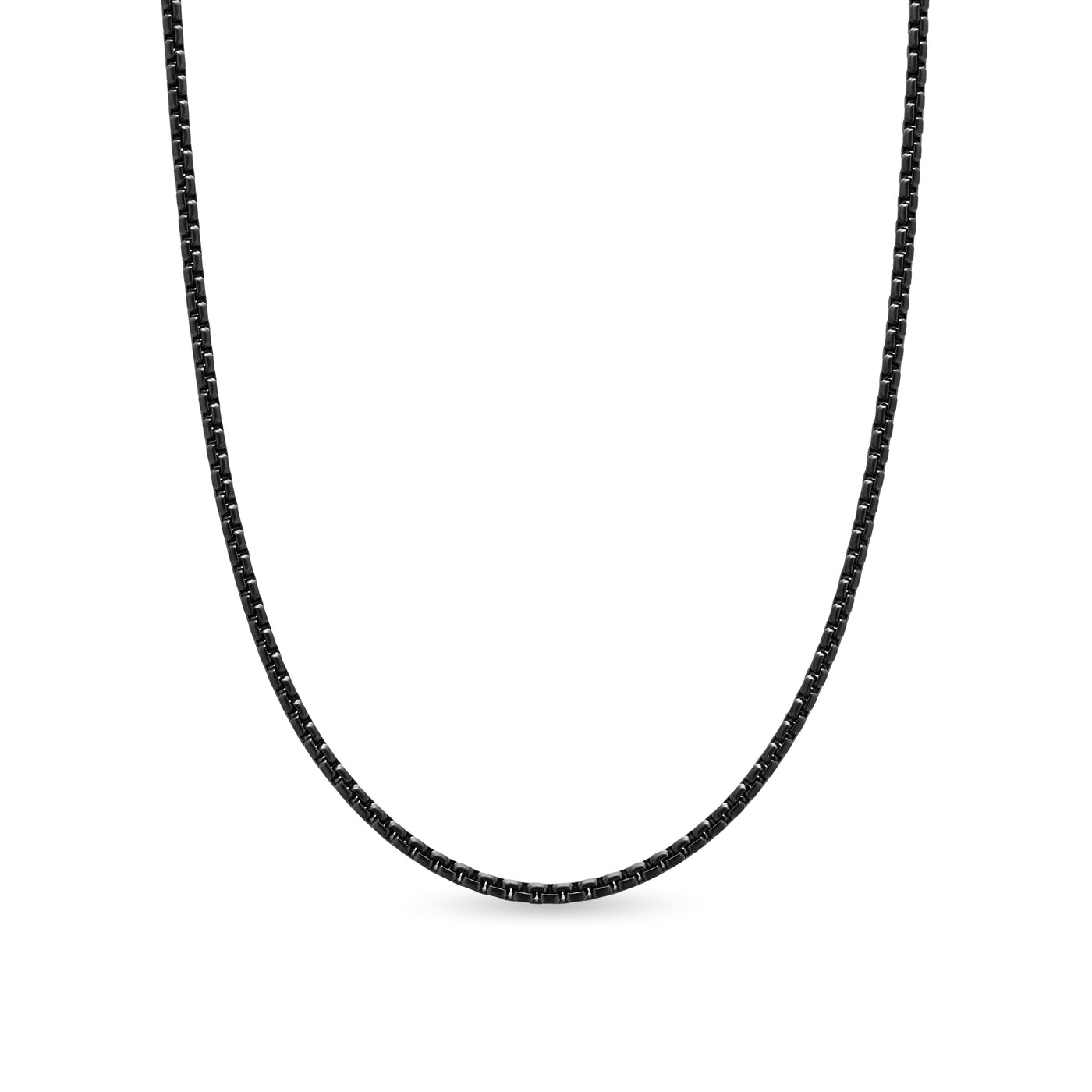 Box Chain Necklace in Stainless Steel, 2.7mm