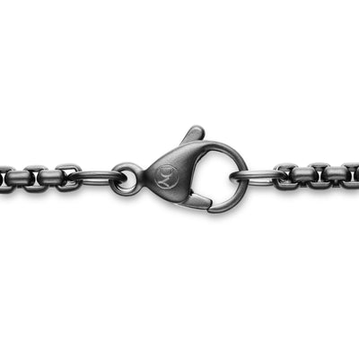 Box Chain Necklace in Stainless Steel, 2.7mm