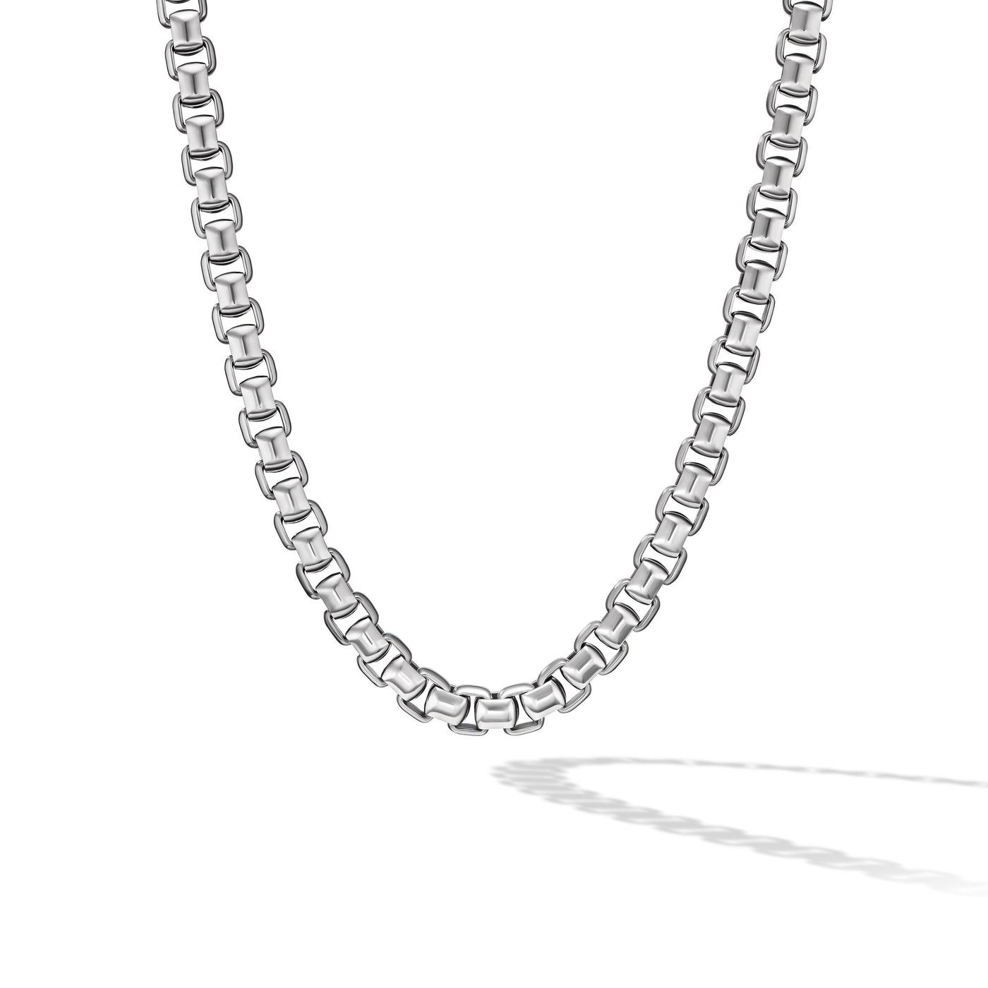 Box Chain Necklace in Sterling Silver\, 5.2mm