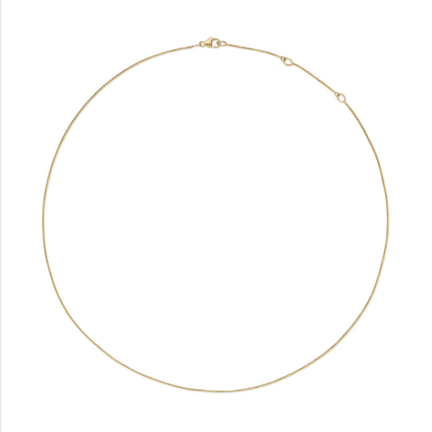 Box Chain Necklace in 18K Yellow Gold, 1.25mm
