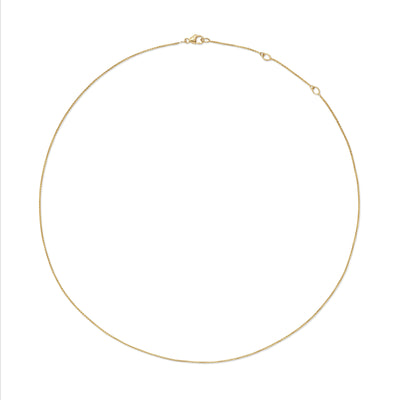 Box Chain Necklace in 18K Yellow Gold, 1.25mm