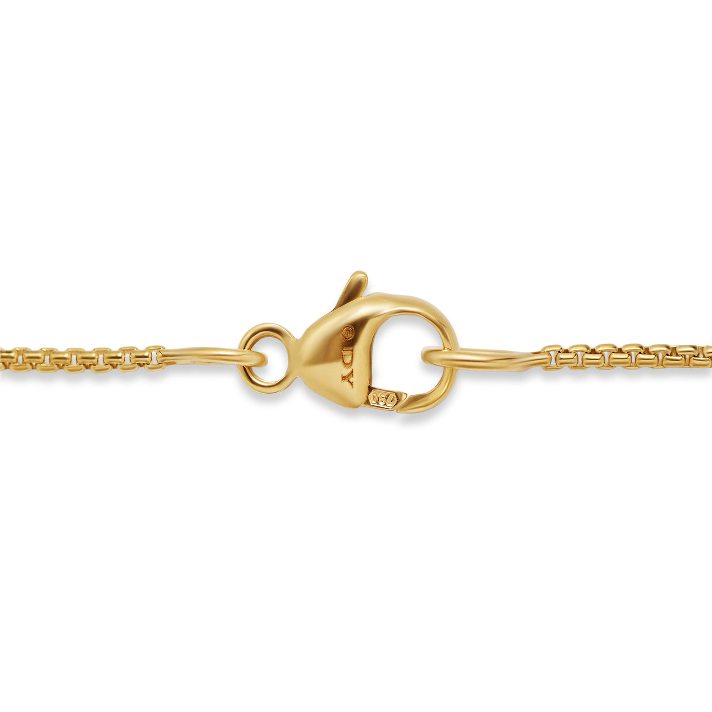 Box Chain Necklace in 18K Yellow Gold, 1.25mm