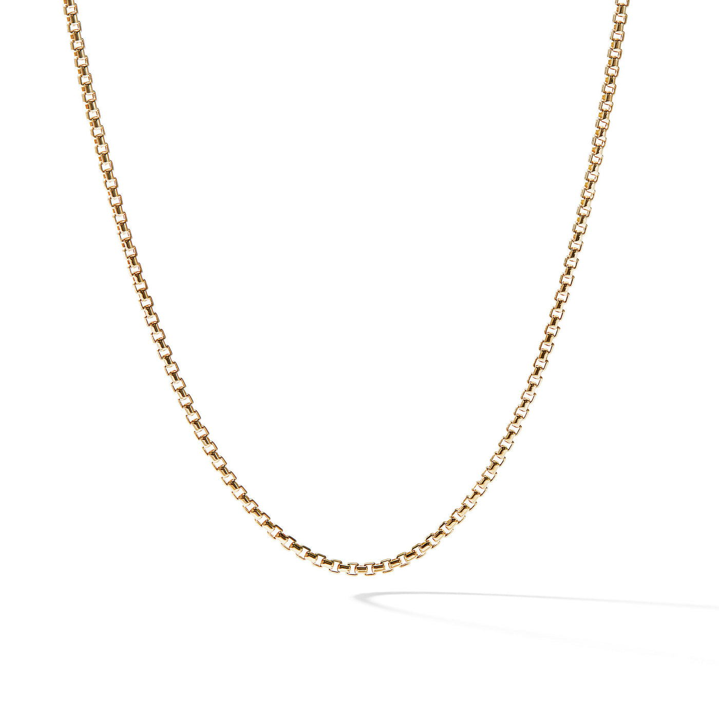 Box Chain Necklace in 18K Yellow Gold\, 1.7mm