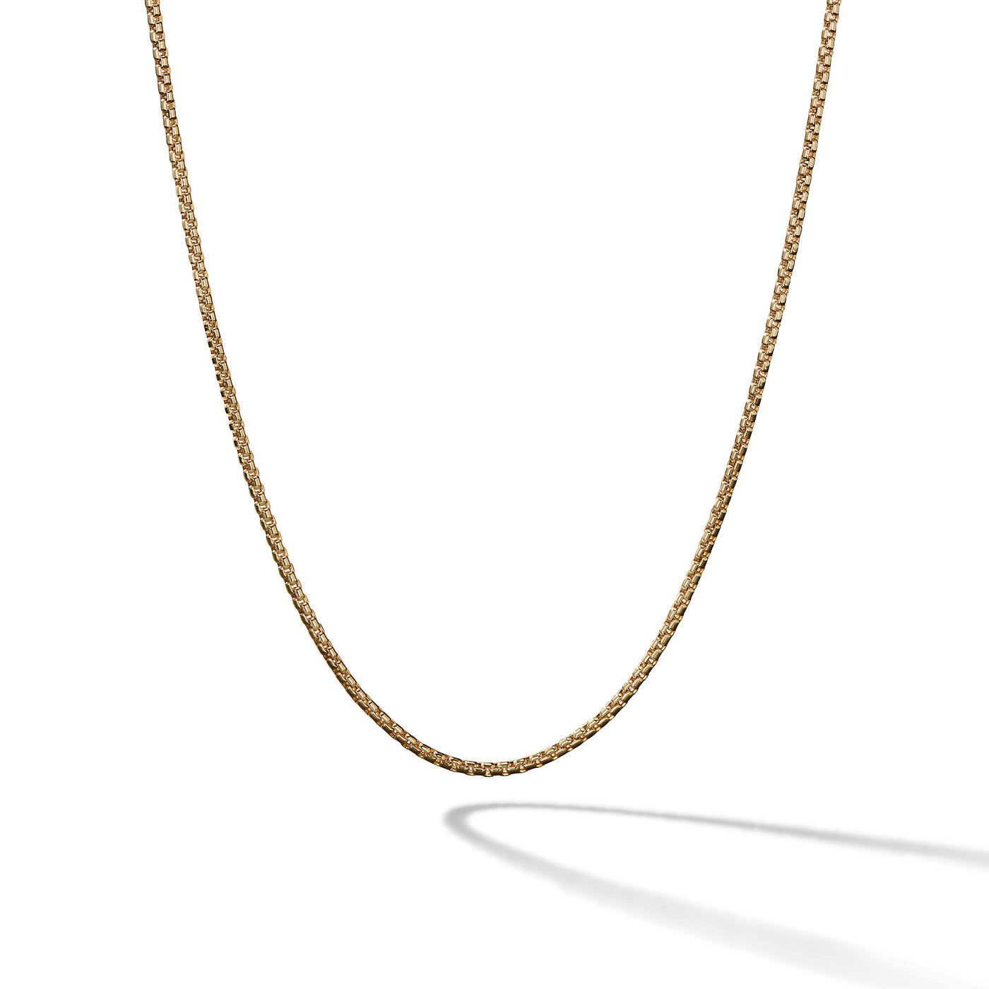 Box Chain Necklace in 18K Yellow Gold\, 1.7mm