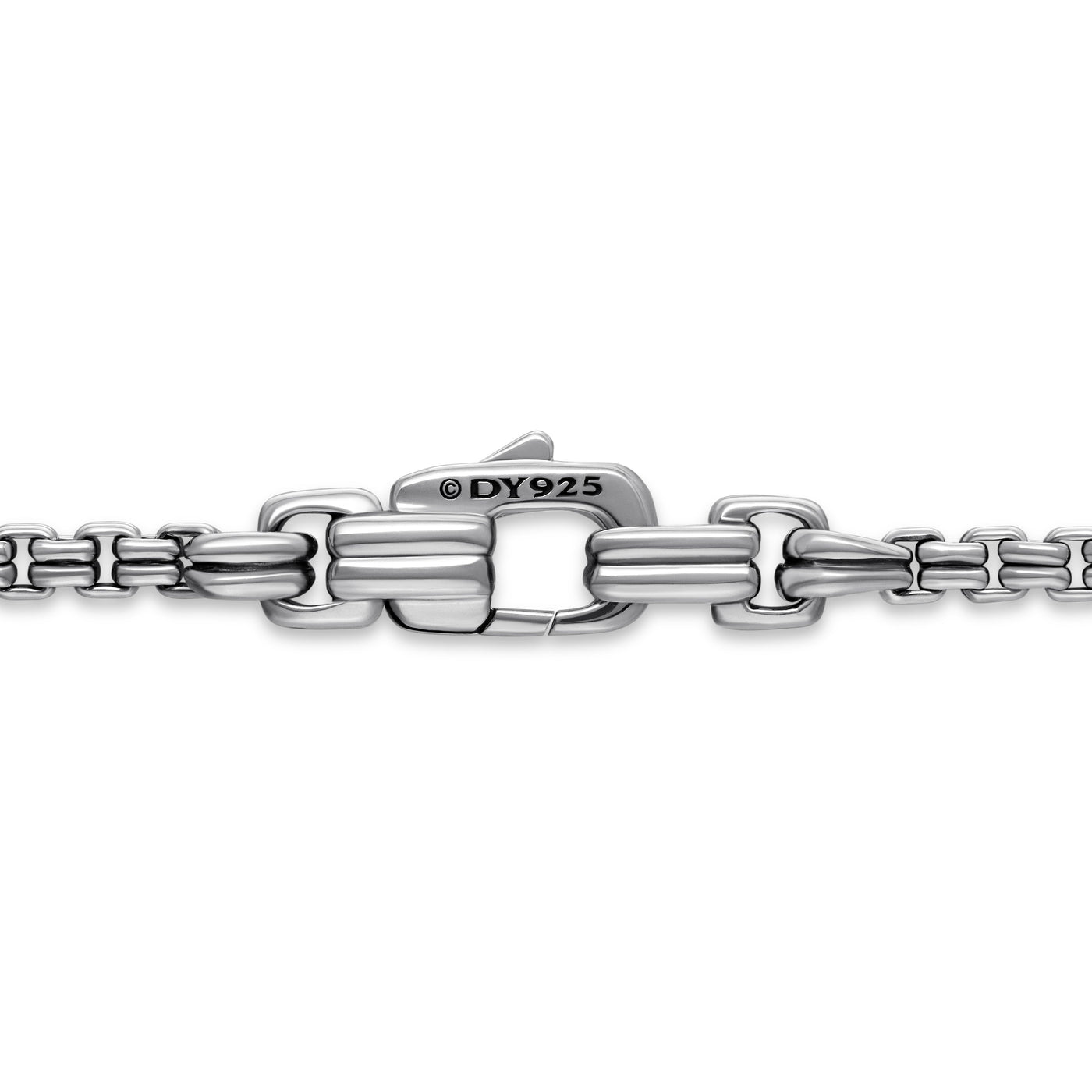 Double Box Chain Necklace in Sterling Silver, 2.6mm