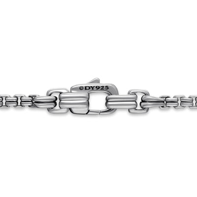 Double Box Chain Necklace in Sterling Silver, 2.6mm
