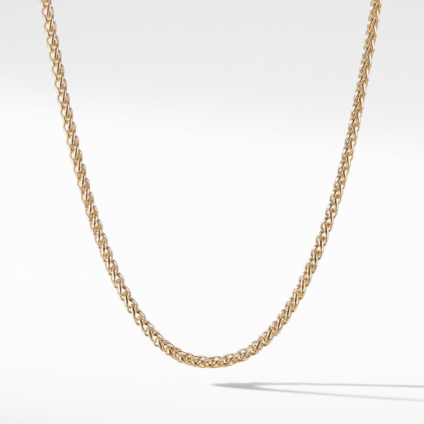 Wheat Chain Necklace in 18K Yellow Gold\, 4mm