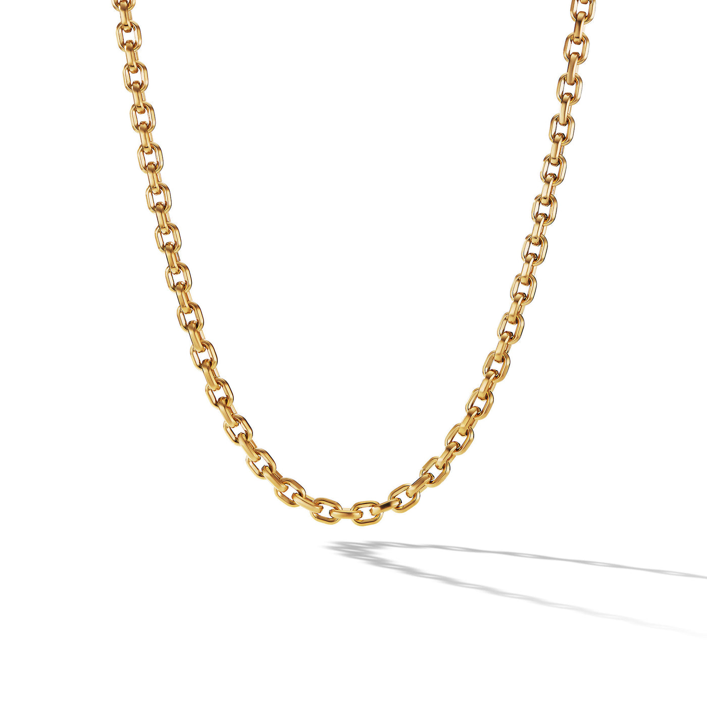 Deco Chain Link Necklace in 18K Yellow Gold\, 6.5mm